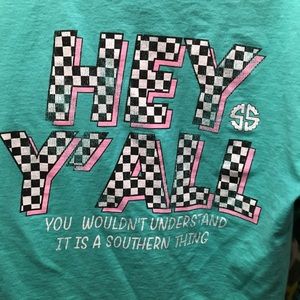 A long sleeve Simply Southern T-shirt.